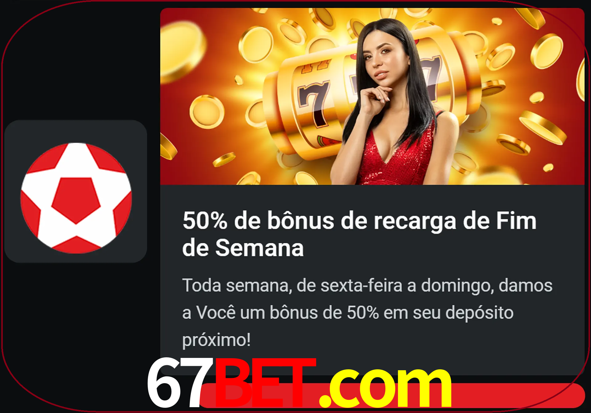 Volte a cada semana para receber novos bônus em dinheiro.